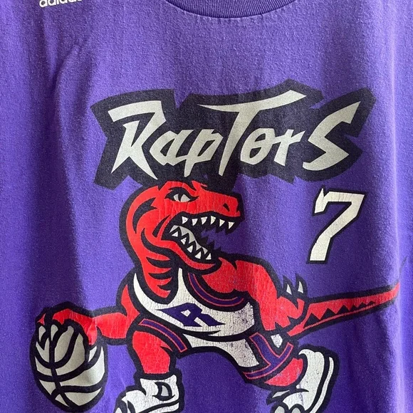 Vintage Adidas x Raptors Old Logo Lowry Tee - Picture 2 of 4